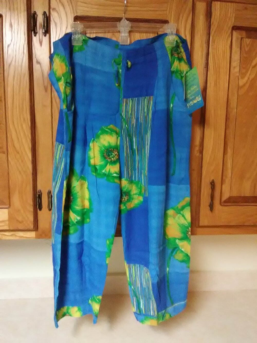 Jams World Cropped Elastic Drawstring Pockets Pants S - NWT - NEW